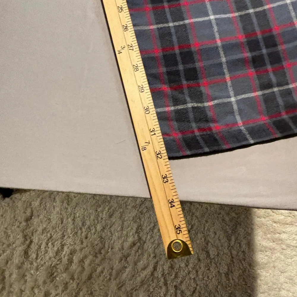 Ohio State Buckeyes Pajama Pants Mens Large Red Grey Plaid Varsity Sleepwear OSU